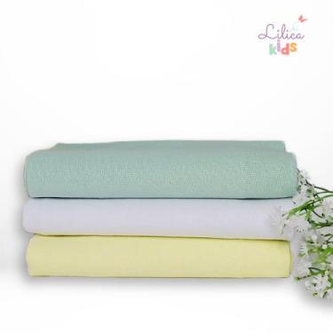 Imagem de Cueiro Flanelado 100% Algodão 80x50cm 3 e 6 unidades - Papi, 3 Peças N