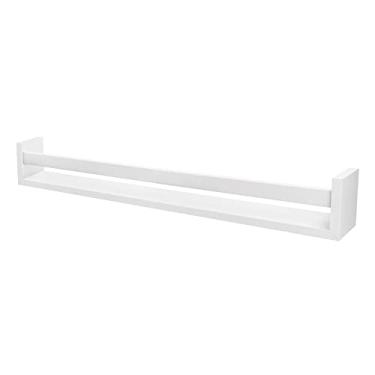 Imagem de PRAT.K Revisteiro Branco 70x10x10cm – Suporte Prático e Sofisticado