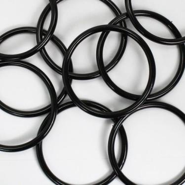 Imagem de Kit Com 50 Unidades De Argola 11,5cm Preta Para Artesanato Multiuso - 