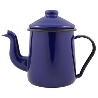 Imagem de Cafeteira Esmaltada Tradicional Azul 1,1 Litros - Ewel