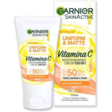 Imagem de Protetor Hidratante Facial Garnier Uniform & Matte Vitamina C FPS 50 C