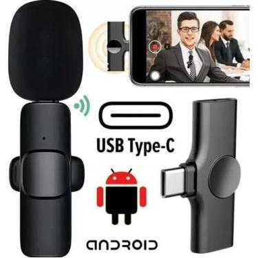 Imagem de Microfone De Lapela Sem Fio P/ Celular Android IOS Wireless - K9, Ligh