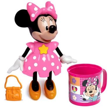 Imagem de Kit Infantil Boneca da Minnie Conta História com Caneca Original Elka