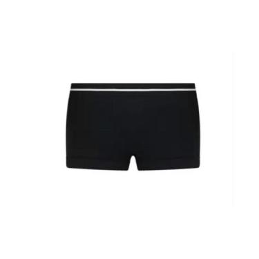 Imagem de Calcinha Lobinha Box Boxer Infantil S/ Costura Lupo, Preto, M - 6 a 8 