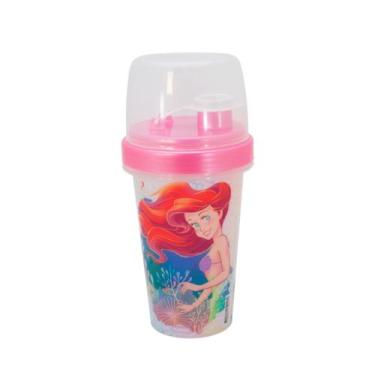 Imagem de Copo Infantil Mini Shakeira Plástico 320ml Personagens Plasútil, Ariel