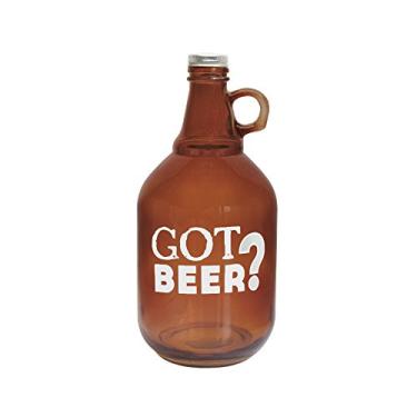 Imagem de Style Setter "Got Beer?" Beer Growler with Cap, Brown
