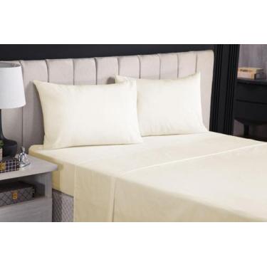 Imagem de Kit 2 Fronhas Avulsa para Travesseiro 50x70cm Lisa Percal 200 fios 100
