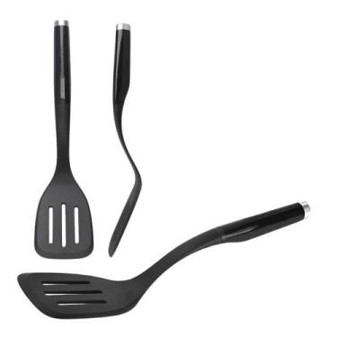 Imagem de Espatula de cozinha KitchenAid Profissional não Risca Teflon Preta