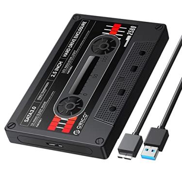 Imagem de ORICO Gabinete de Disco Rígido de 2,5 '' Sata para Usb3.0 Diy Adesivo Gabinete de Disco Rígido Externo para Hdd Ssd de 7/9,5 Mm, Estojo de Disco Rígido Portátil com Uasp Max 6 Tb Compatível com Xbox,