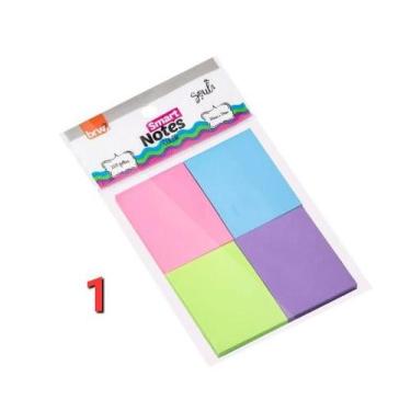 Imagem de BLOCO ADESIVO SMART NOTES 38X51MM -  COLOR NEON ou TUTTI-FRUTTI - BRW,