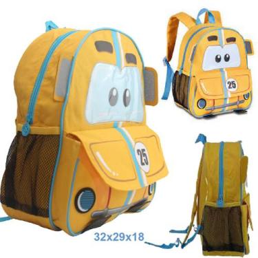 Imagem de Mochila De Costas Clio Pets Carrinho CP3400D - ELLO, amarelo