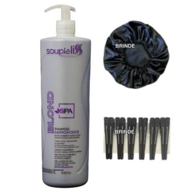 Imagem de Shampoo spa blond loiros, coloridos ou grisalhos soupleliss aminoácido