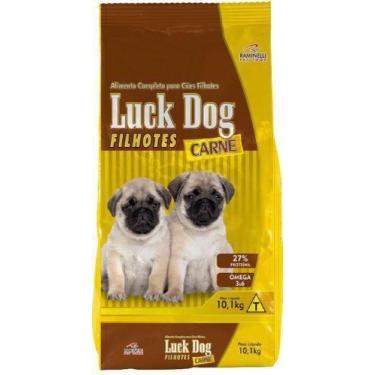 Imagem de Ração Luck Dog Filhotes 27% Proteína Sabor Carne 10.1Kg