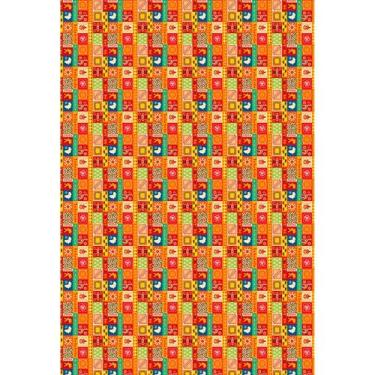 Imagem de Tecido Estampado para Patchwork - África : Patch Étnico (0,50x1,40) - 