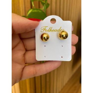 Imagem de Brinco Bolinha Folheado a Ouro 18K - Divas Mali Boutique