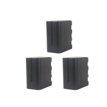 Imagem de 3 baterias Np-f960/f970 7.4v P/ Filmadora e Iluminador Led t - sem