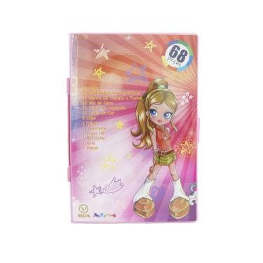 Imagem de Estojo escolar 68 pecas menina rosa - Union Oceano, B