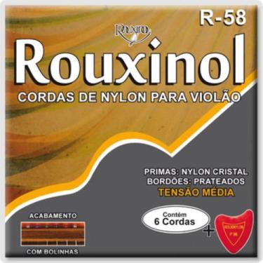 Imagem de Corda Para Violão de Nylon R-58 Tensão Média - Rouxinol