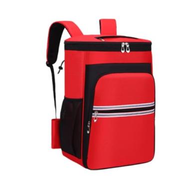 Imagem de Fenteer Mochila de armazenamento de limpeza Mochila de ferramentas de limpeza Organizador multifuncional prático, Vermelho