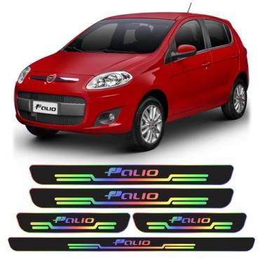 Imagem de Kit Soleira Holografica Fiat Palio Porta E Porta Malas - Resitank
