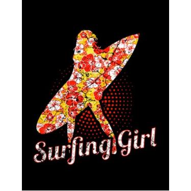 Imagem de Surfer Girl Surfing Girl: Daily Notebook (8.5x11)