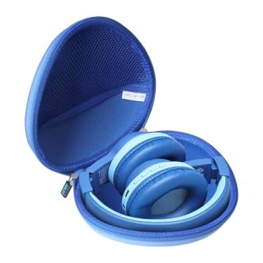 Imagem de Anleo Capa rígida de viagem para TOZO HT2 Hybrid/Soundcore Anker Life / Q30 / Q20 / Q10 Active Noise Cancelling iClever HS19 / iClever BTH12 Kids Headphones (azul)