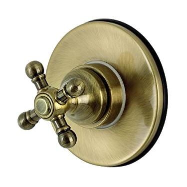 Imagem de Kingston Brass KS3033BX Válvula de desvio de três vias com kit de acabamento, latão antigo