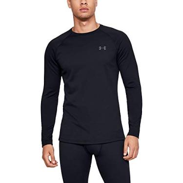 Imagem de Under Armour Gola redonda masculina de manga comprida com base 3.0 embalada, Preto, M