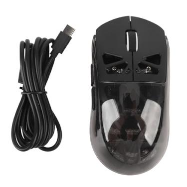 Imagem de Mouse para Jogos Sem Fio de 3 Modos, Mouse para Jogos de 3600 DPI, Mouse Sem Fio Ergonômico RGB Ultraleve para Computador 3 Modos Tipo C Mouse Recarregável para Jogos para PC