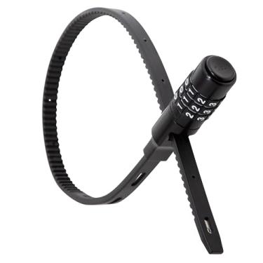 Imagem de Urban August Fecho de zíper ajustável para armário, geladeira, bicicleta, carrinho de bebê, capacete, skate, bagagem, fechadura de porta francesa multiuso - fechadura de geladeira de aço inoxidável