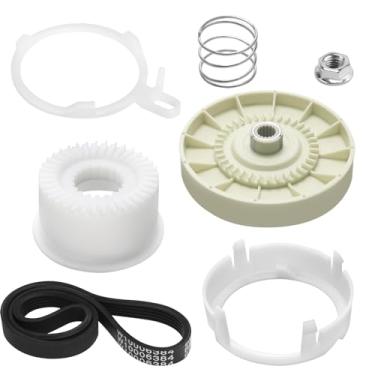Imagem de W10721967 Kit de embreagem de polia lavadora W10006384 Correia de acionamento da arruela da Blutoget - Adequado para máquinas de lavar Whirlpool Kenmore Maytag - Substitui W10721967 W10006356