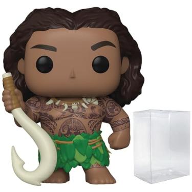 Imagem de POP Disney: Moana 2 - Boneco de vinil Maui Funko (incluído com caixa protetora compatível) multicolorido 9,5 cm