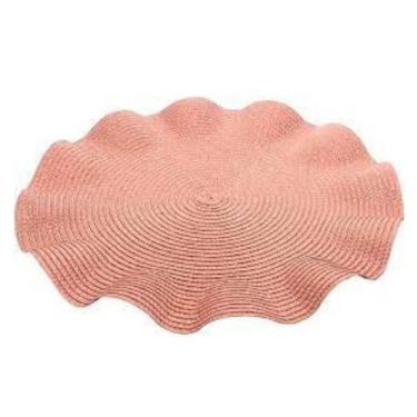 Imagem de Jogo Americano De Plástico Babado Rosa 38cm Rojemac - Wolff