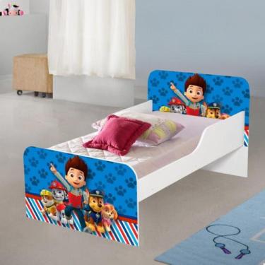 Imagem de Cama MDF caminha para quarto crianças meninos decoração adesivada pers