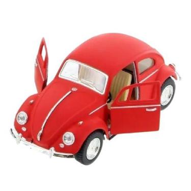 Imagem de Miniatura Metal Volkswagen Fusca Vermelho Fosco 1967 5057 DM - Kinsmar