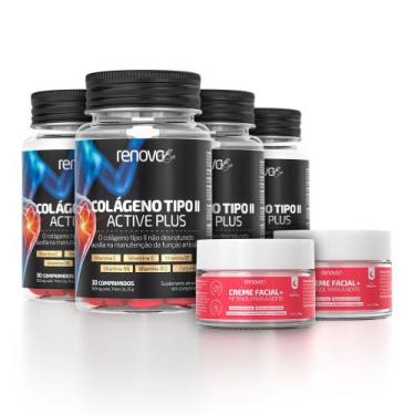 Imagem de 4 Potes Colágeno Tipo 2 Ossos e articulações - Renova Be, 2 Tipo 2 + C