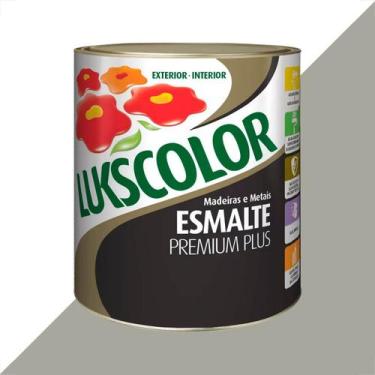 Imagem de Tinta esmalte lukscolor alto brilho 900ml aluminio