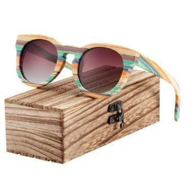 Imagem de Óculos de Sol Barcur Artesanal Polarizado Gradiente BC8230, Marrom