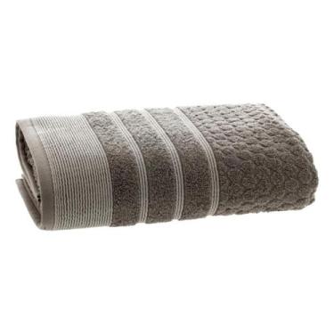 Imagem de Toalha de Rosto Treviso Cinza 50x70cm Felpuda Macia Absorvente 97 Algo