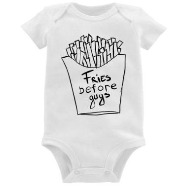 Imagem de Body Bebê Fries Before Guys - Foca na Moda, Branco, M