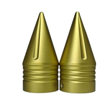 Imagem de Nova extensão dourada fosca para motocicleta CNC Spike Front Axle Nut Covers Caps 9 cm para Harley Touring Street Glide Fat Boy Road King Electra Glide Tri Glide Dyna