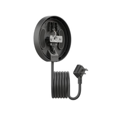Imagem de Floodlight Cam Plug-in Mount Wyze com cabo de alimentação de 20 pés preto