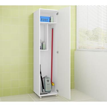 Imagem de Armario Para Lavanderia 01 Porta AM3100 Branco Tecno Mobili