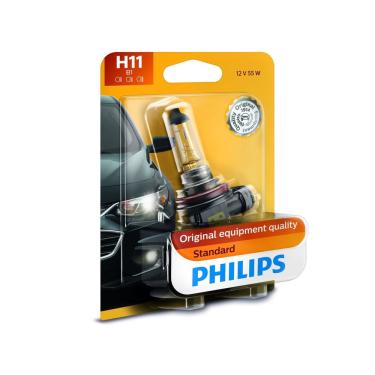 Imagem de Lâmpada de farol Philips H11 Standard Halogen, 1 pacote 12362B1