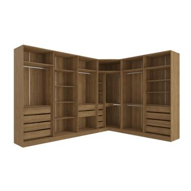 Imagem de Conjunto Closet Kappesberg Adapt Nogueira 5 Peças 342cm X 263cm