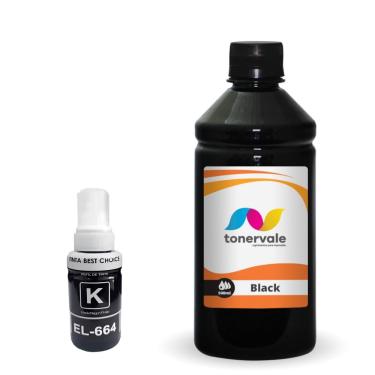 Imagem de Refil + Tinta Para Epson L455 Black 500ml