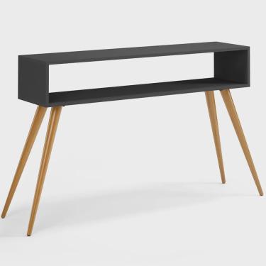 Imagem de Aparador Para Sala de Estar Pés Palito Mônaco L03 Preto - Lyam Decor