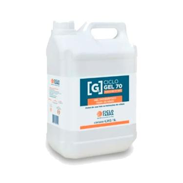Imagem de Álcool Em Gel 70% Galão 5 Litros Ciclofarma