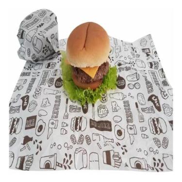 Imagem de Papel Acoplado C/1200 Folhas Para Frios/lanches/delivery - EmbrulhaBur