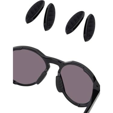 Imagem de Bowyer 2 pares de almofadas de nariz de substituição compatíveis com óculos de sol Oakley Clifden OO9440 / Forager OO9421 / Plazma OO9019 / Plazma Asian Fit OO9019A - Preto